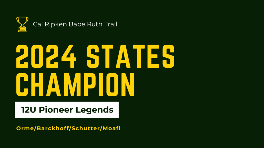 Pioneer Legends States Champion 2024