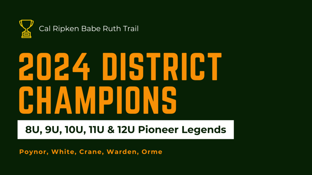 Pioneer Legends District Champion 2024