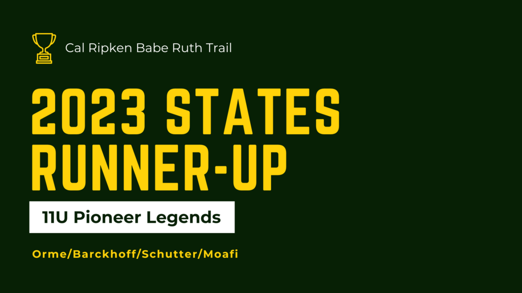 Pioneer Legends States Runner-Up 2023