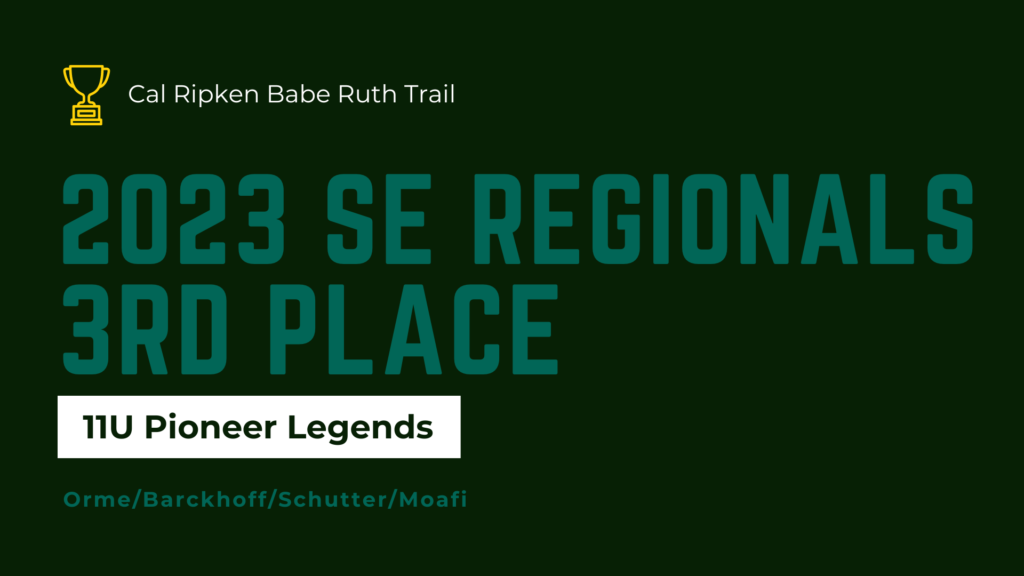 Pioneer Legends SE Regionals 3rd 2023